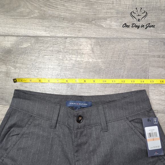 Tommy Hilfiger Striped Wide Leg Cargo Pants Size 2 - Picture 3 of 6